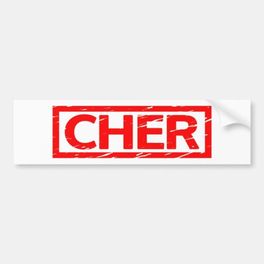 Cher-Briefmarke Autoaufkleber (Vorne)