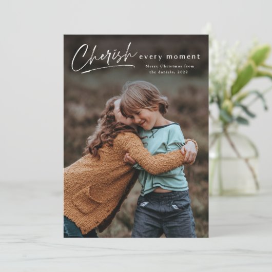 Cheraton jeden Augenblick 2 Foto Weihnachten Weihn Karte (Stehend Vorderseite)