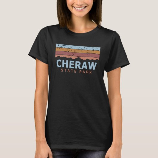 Cheraw State Park South Carolina Retro Cool T-Shirt (Vorderseite)