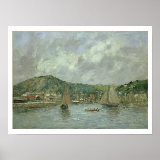 Cherbourg, 1883 (Öl auf Leinwand) Poster (Vorne)