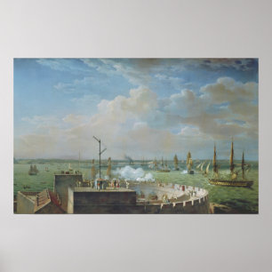 Cherbourg-Hafen, 1822 Poster