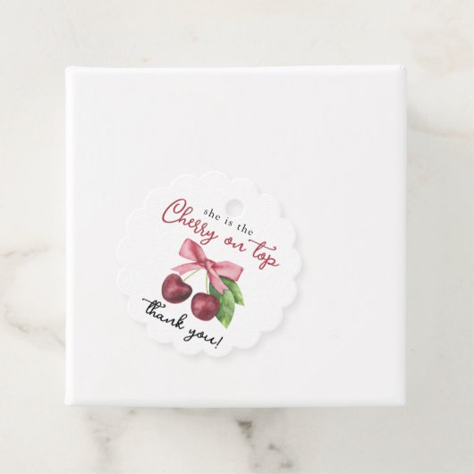 Cherbow baby Dusche - Danke Geschenkanhänger (Beispiel)