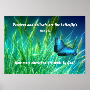 Cherded Butterfly Poster