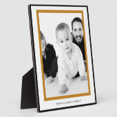 Chered Family Memory Plaque - Schwarz & Gold Fotoplatte (Seite)