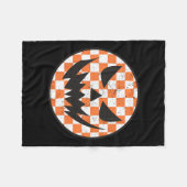Chered Pattern Halloween Face Trendy Kids Fleecedecke (Vorderseite (Horizontal))