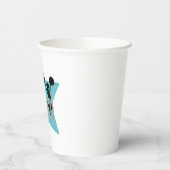 Chereleader Blue Silver Black Cheer Geburtstag Pappbecher (Links)