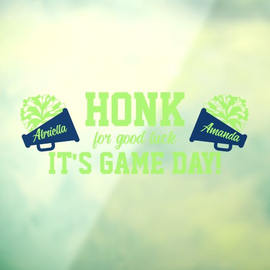 Chereleader Game Day Fensteraufkleber (Blatt 3)