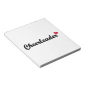 Chereleader-Herz Notizblock (angewinkelt)