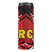 Chereleader Red and White Uniform Cheer Thermosbecher (Rückseite)