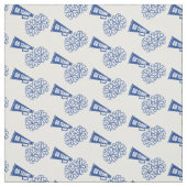 Chereleader Team School Colors Blue & White Stoff (Muster)