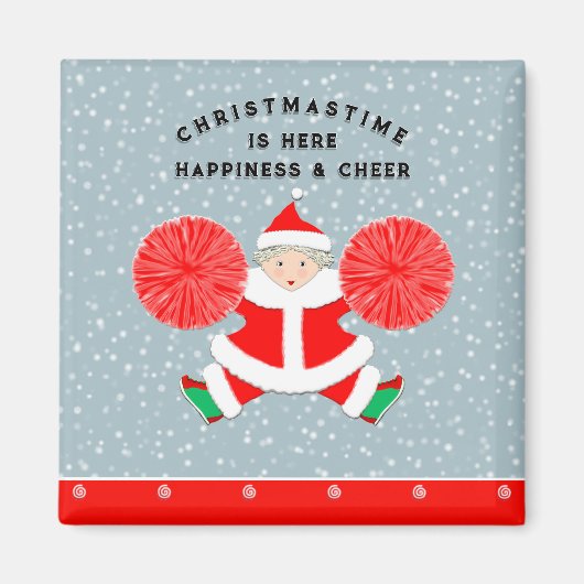 Chereleader Weihnachtsfeiertage Kleinen Geschenke Magnet (Vorne)