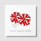 Chereleading Pom Poms Personalisiert Foil Scrapboo Gästebuch (Vorderseite)