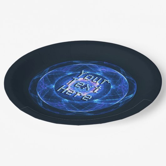 Cherenkov-Strahlung Pappteller (Schrägansicht)