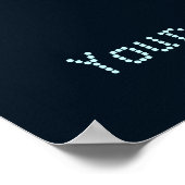 Cherenkov-Strahlung Poster (Ecke)