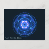 Cherenkov-Strahlung Postkarte (Vorderseite)