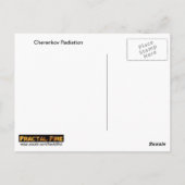 Cherenkov-Strahlung Postkarte (Rückseite)