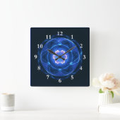 Cherenkov Strahlung Quadratische Wanduhr (Zuhause)