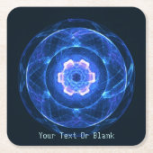 Cherenkov-Strahlung Rechteckiger Pappuntersetzer (Vorderseite)