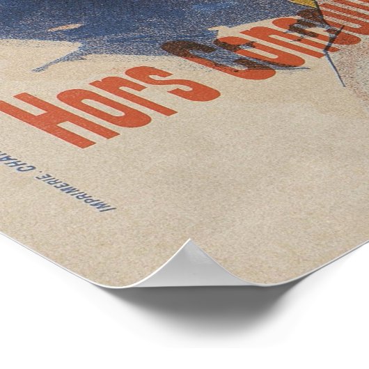 Cheret Jules, Papier a Cigarettes job, 1895 Poster (Ecke)