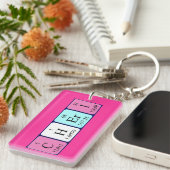 Cheri Periodenschlüsselring Schlüsselanhänger (Vorderseite rechts)