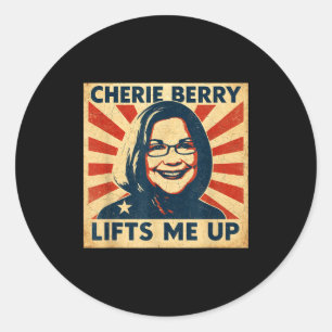 Cherie Berry hebt mich hoch Propaganda Ster Nc Lus Runder Aufkleber
