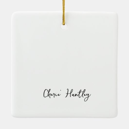 Cherie Keramikornament (Rückseite)