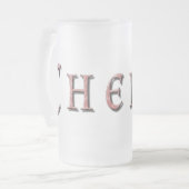 Cherie Mattglas Bierglas (Vorderseite Links)