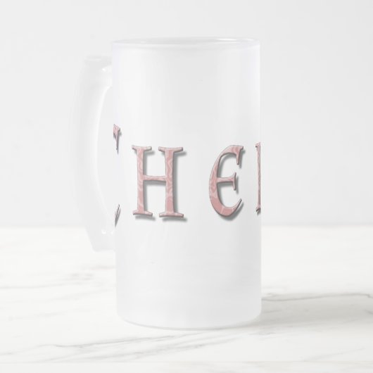 Cherie Mattglas Bierglas (Vorderseite Links)