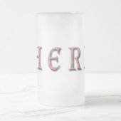 Cherie Mattglas Bierglas (Mittel)