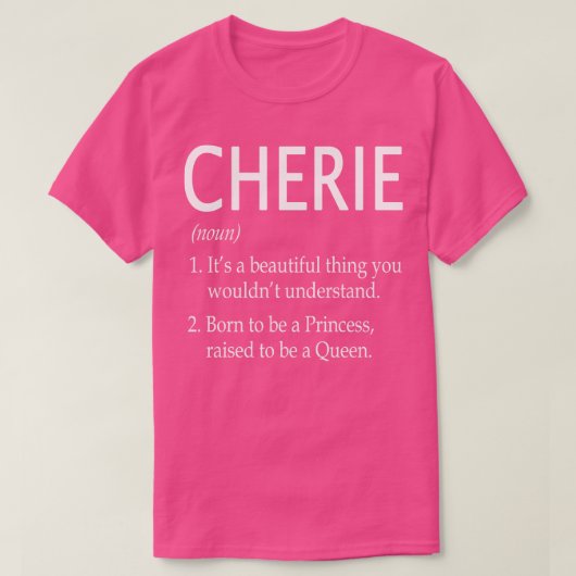 Cherie Name Gift 131 T-Shirt (Design vorne)
