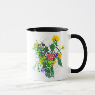 Cherie's Blüten! Schwarzer 11 oz Kombi-Becher Tasse