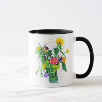 Cherie's Blüten! Schwarzer 11 oz Kombi-Becher Tasse