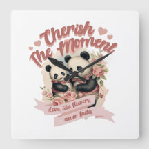 Chering the Moment Wall Clock