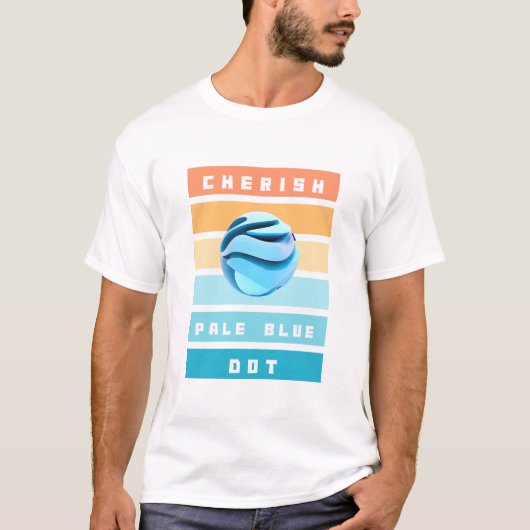 Cherish Bale Blue Dot for Earth Day T-Shirt (Vorderseite)