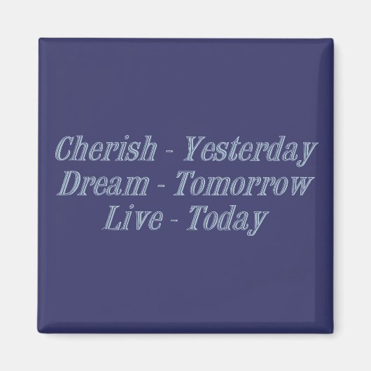 Cherish blue magnet (Vorne)