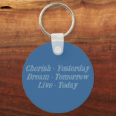 Cherish blue schlüsselanhänger (Vorderseite)