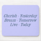 Cherish dunkelblau mousepad (Vorne)