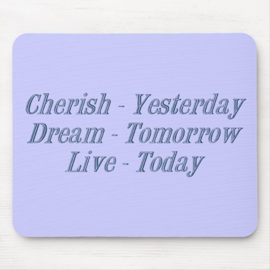 Cherish dunkelblau mousepad (Vorne)