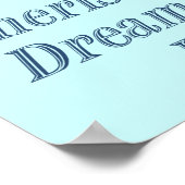 Cherish dunkelblau poster (Ecke)