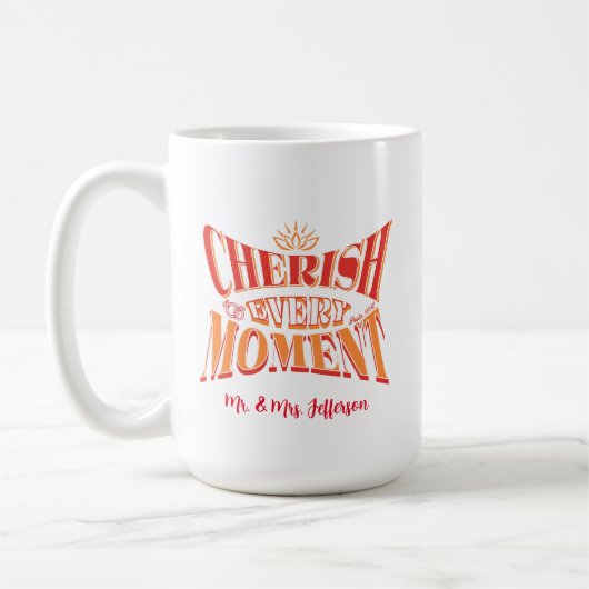 Cherish Every moment - Psalm 90:12 Kaffeetasse (Links)