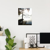 Cherish Every Morning - Foggy Lake Poster (Heimbüro)