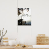 Cherish Every Morning - Foggy Lake Poster (Küche)