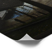 Cherish Every Morning - Foggy Lake Poster (Ecke)