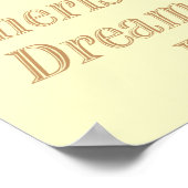 Cherish gelb poster (Ecke)