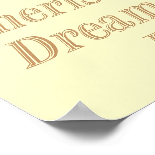 Cherish gelb poster (Ecke)