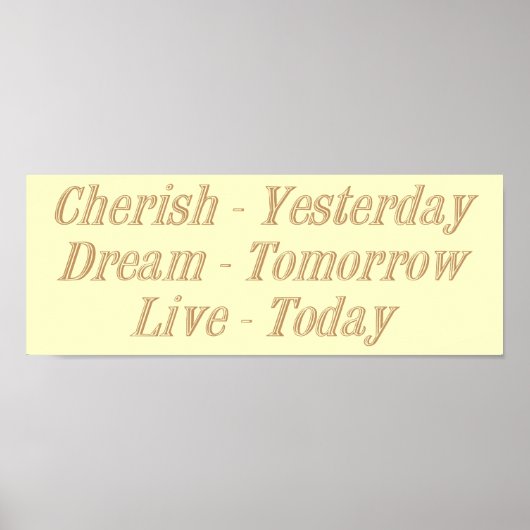 Cherish gelb poster (Vorne)