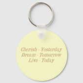 Cherish gelb schlüsselanhänger (Vorderseite)