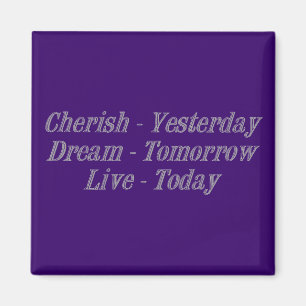 Cherish grau magnet