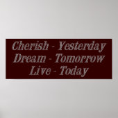 Cherish grau poster (Vorne)
