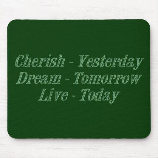 Cherish Green Mousepad (Vorne)